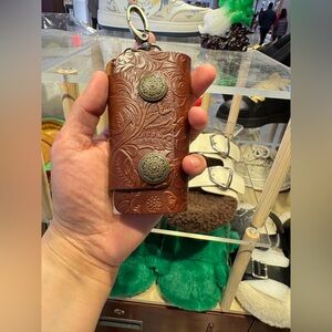 Brown Leather Key Holder
